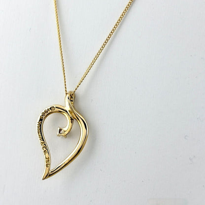 Tiffany & Co Pave Diamond Necklace YG Yellow Gold Pendant — view 3