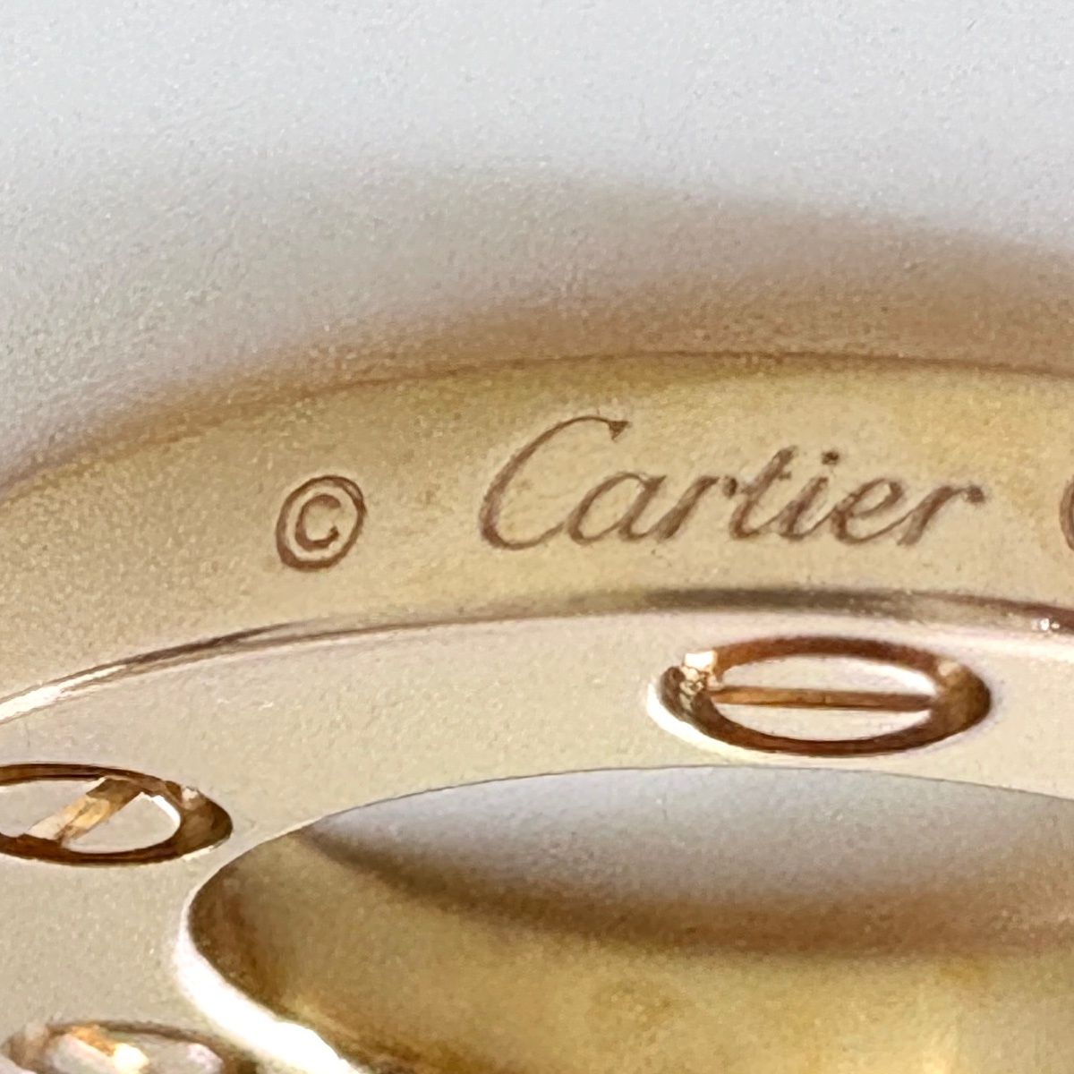 Cartier Love Circle Necklace YG Yellow Gold Pendant Pave Diamond — view 4