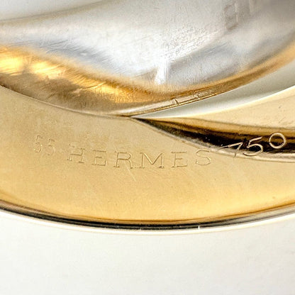 Hermes Interlock Band Ring YG Yellow Gold — view 6