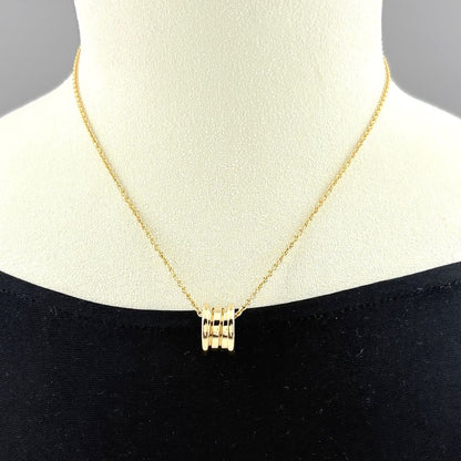 Bvlgari B-zero One Necklace YG Yellow Gold Pendant — view 2