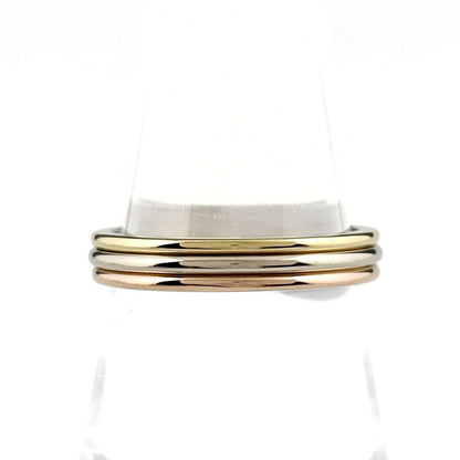 Cartier Vendome Ring YG Yellow Gold Three Colors