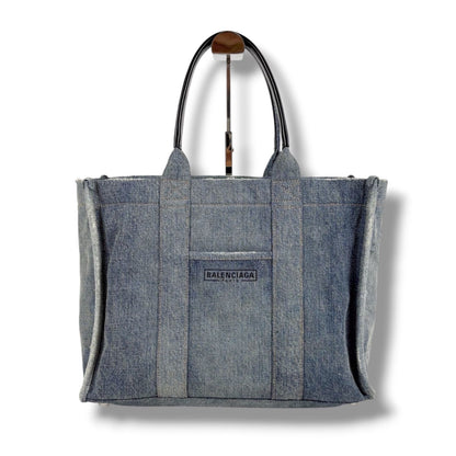 Balenciaga Tote Denim Canvas