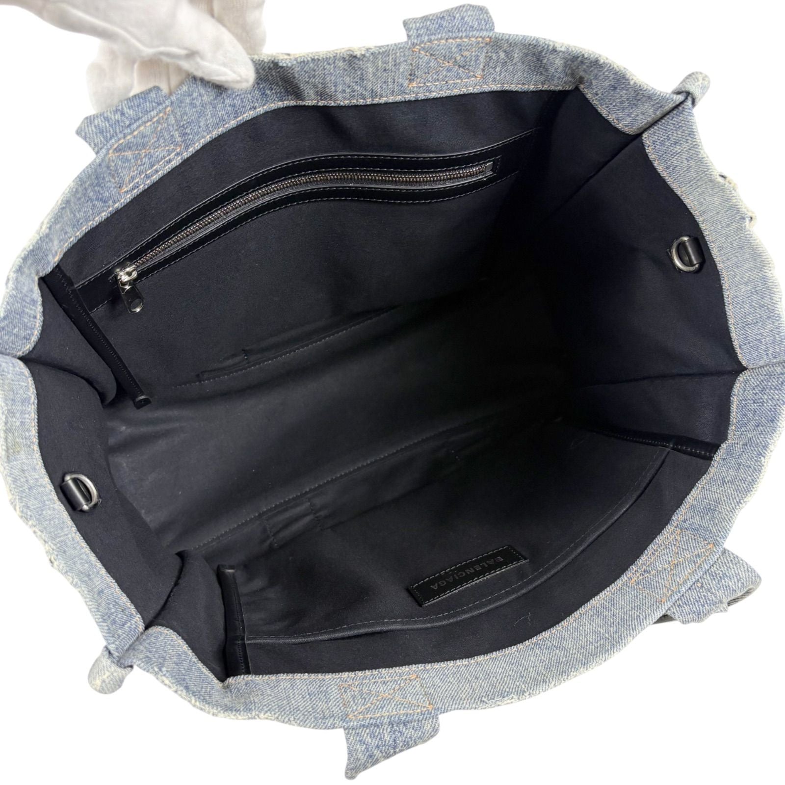 Balenciaga Tote Denim Canvas — view 8
