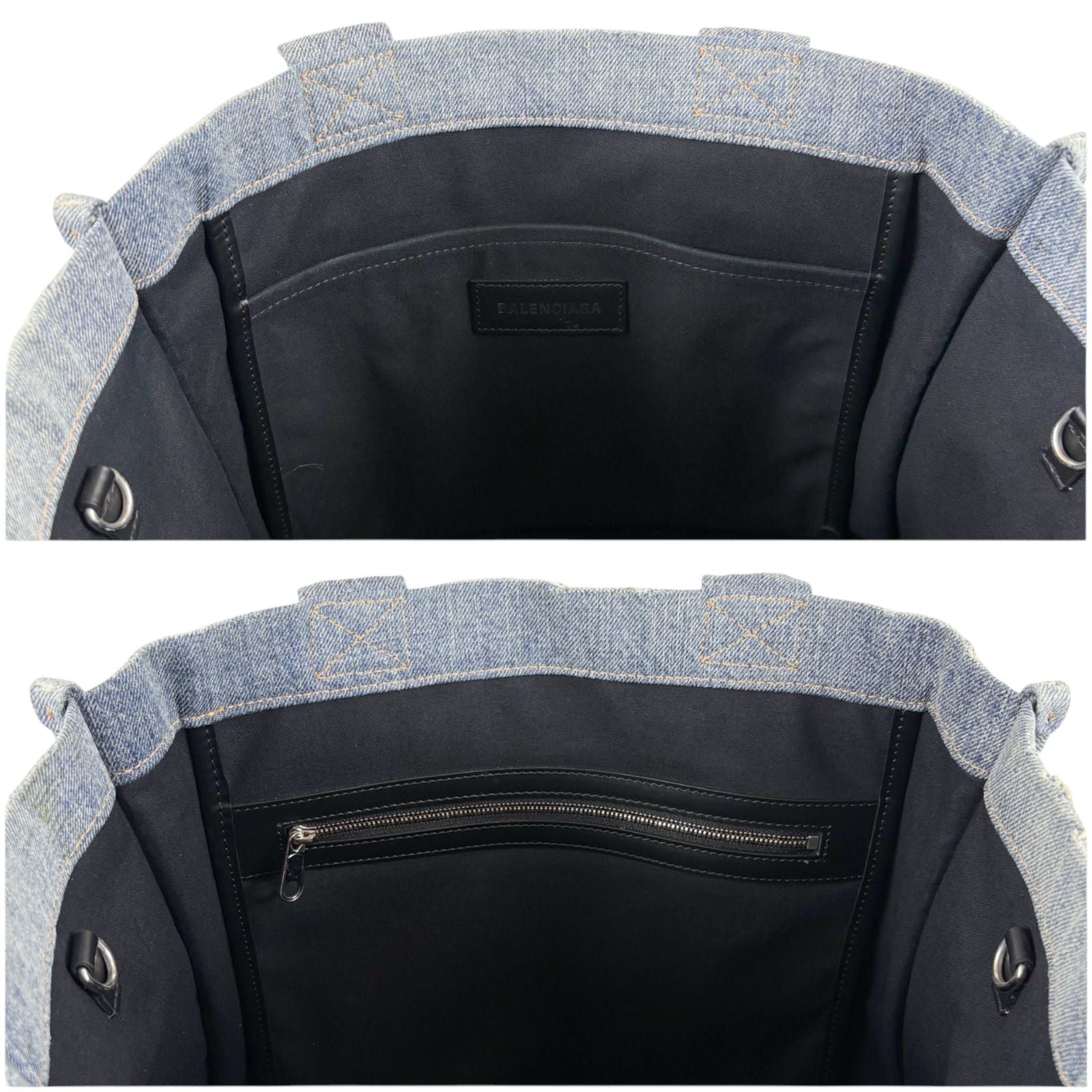 Balenciaga Tote Denim Canvas — view 7