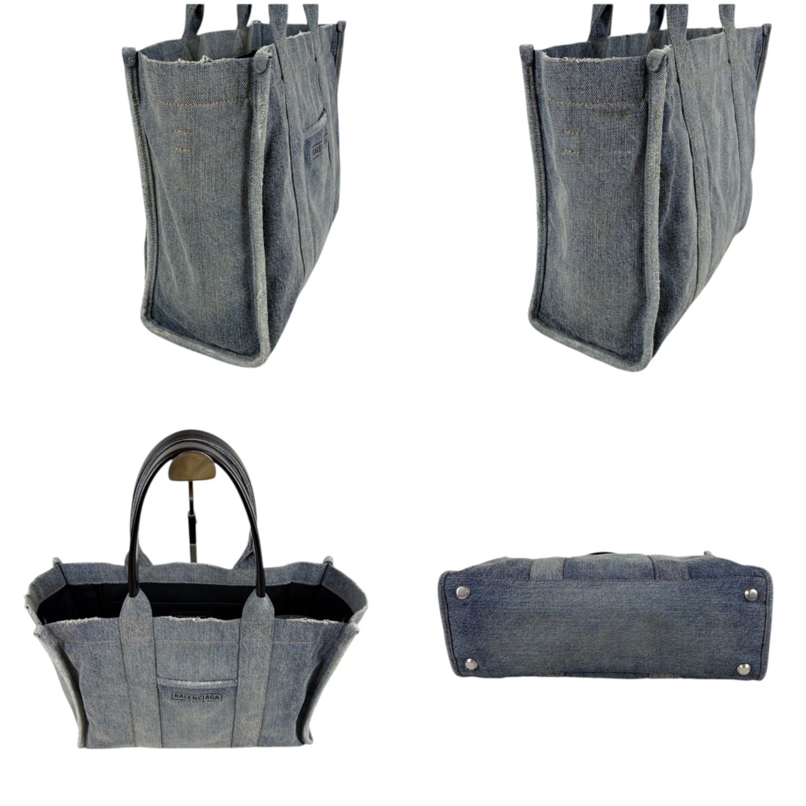Balenciaga Tote Denim Canvas — view 3