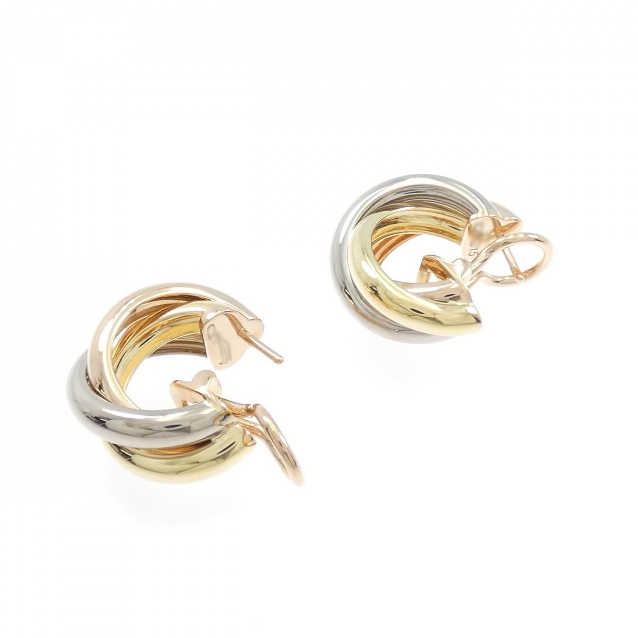 Cartier Trinity Earrings Gold — view 3