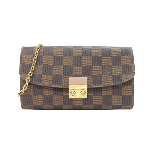 Louis Vuitton Damier Portefeuille Croisette Chain
