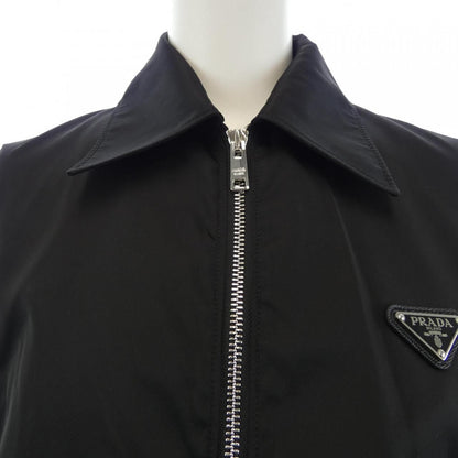 Prada Triangle Logo Cropped Jacket — view 5