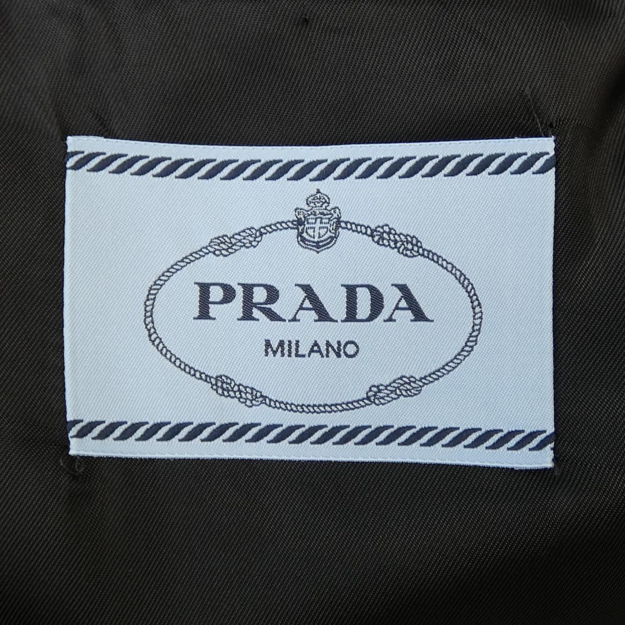 Prada Triangle Logo Cropped Jacket — view 4