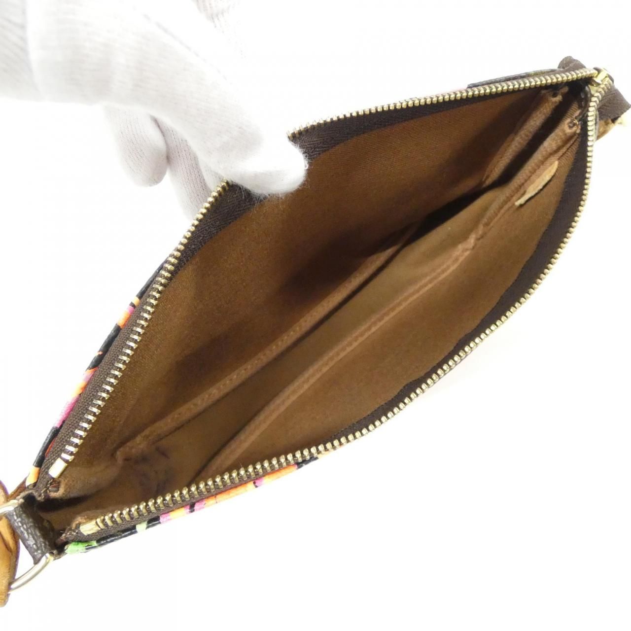 Louis Vuitton Vintage Monogram Rose Pochette Pouch — view 8