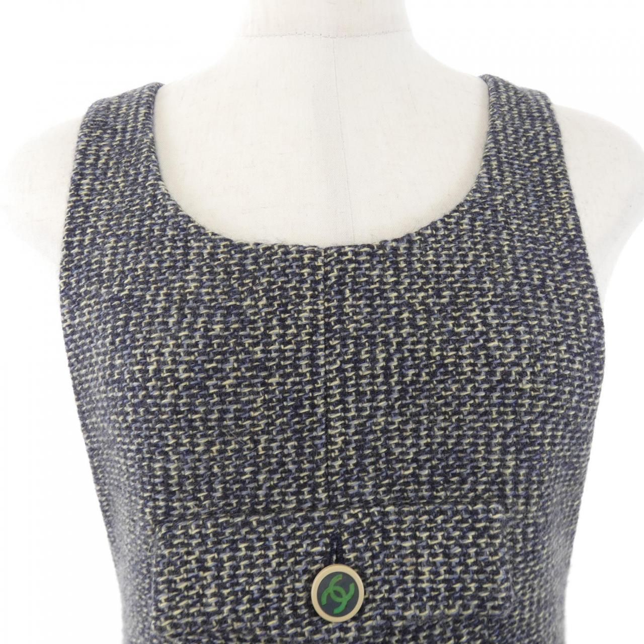 Chanel Vintage Dress Navy — view 5