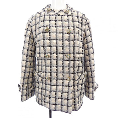 Chanel Collarless Jacket Gray