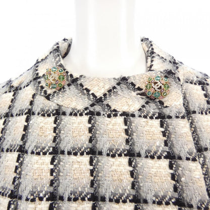 Chanel Collarless Jacket Gray — view 6