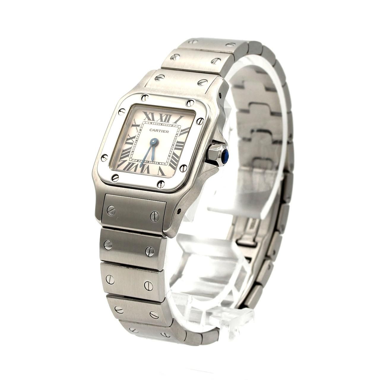 Cartier Santos Galbe SM SS Quartz Watch — view 2