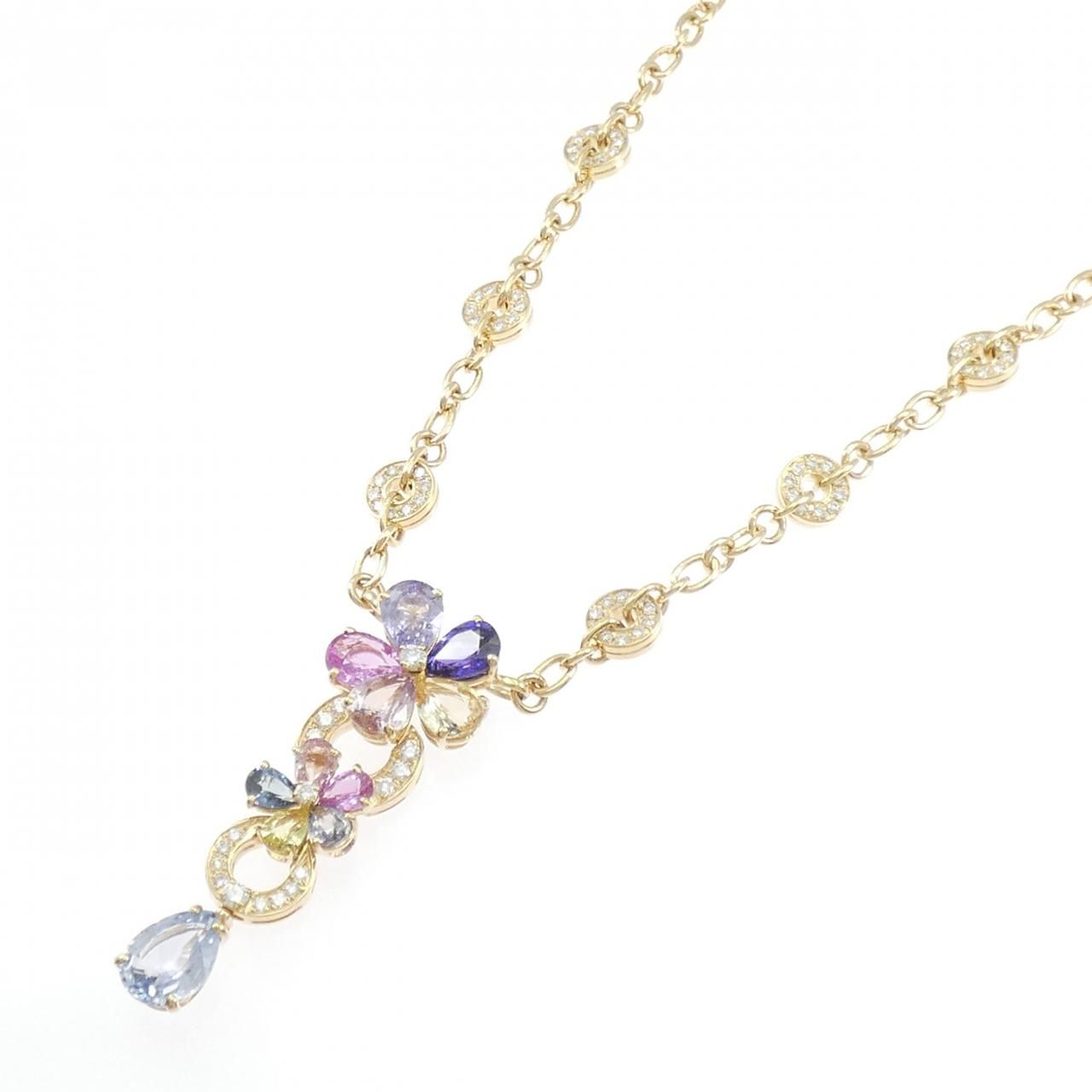Bvlgari Saffiano Flower Necklace — view 2