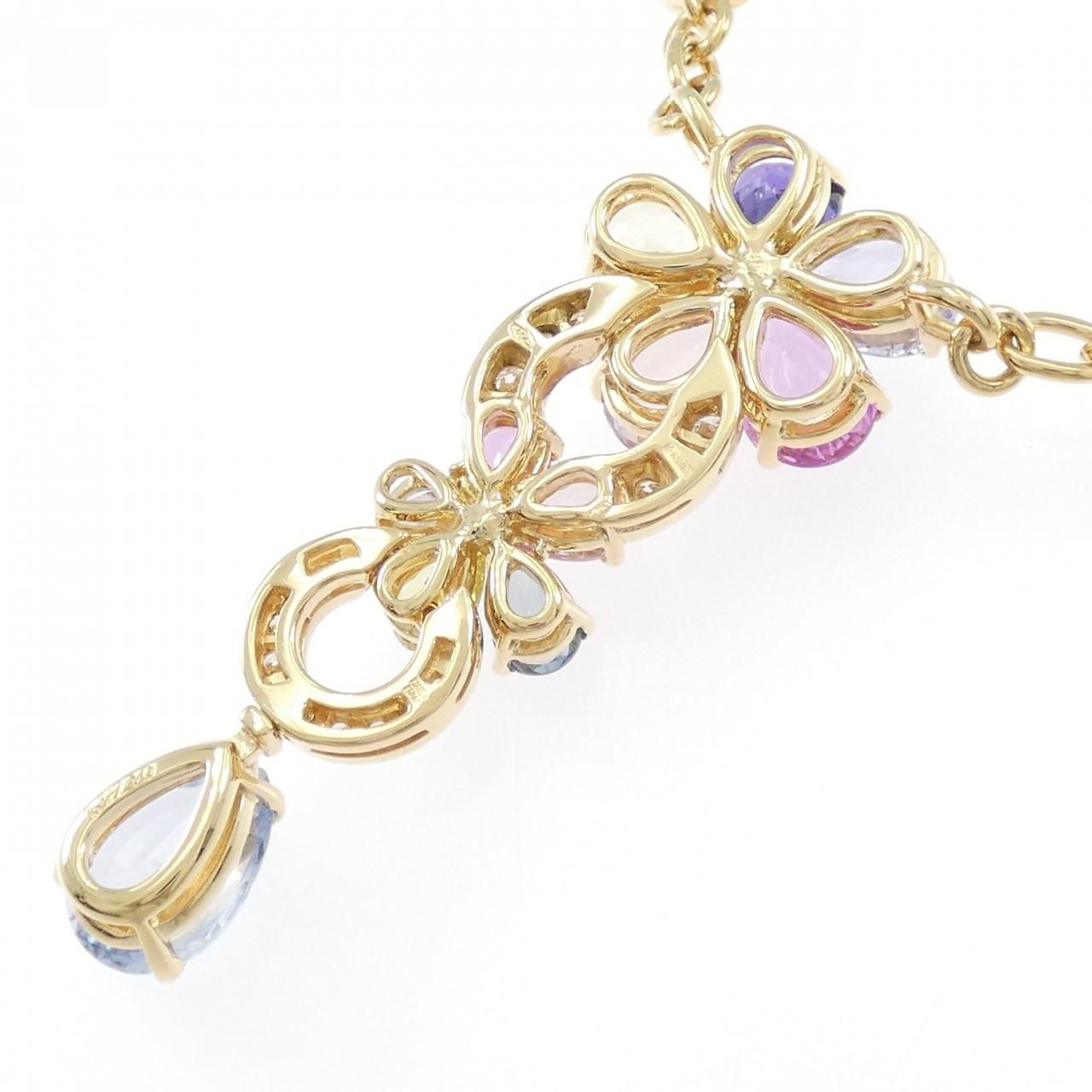 Bvlgari Saffiano Flower Necklace — view 4