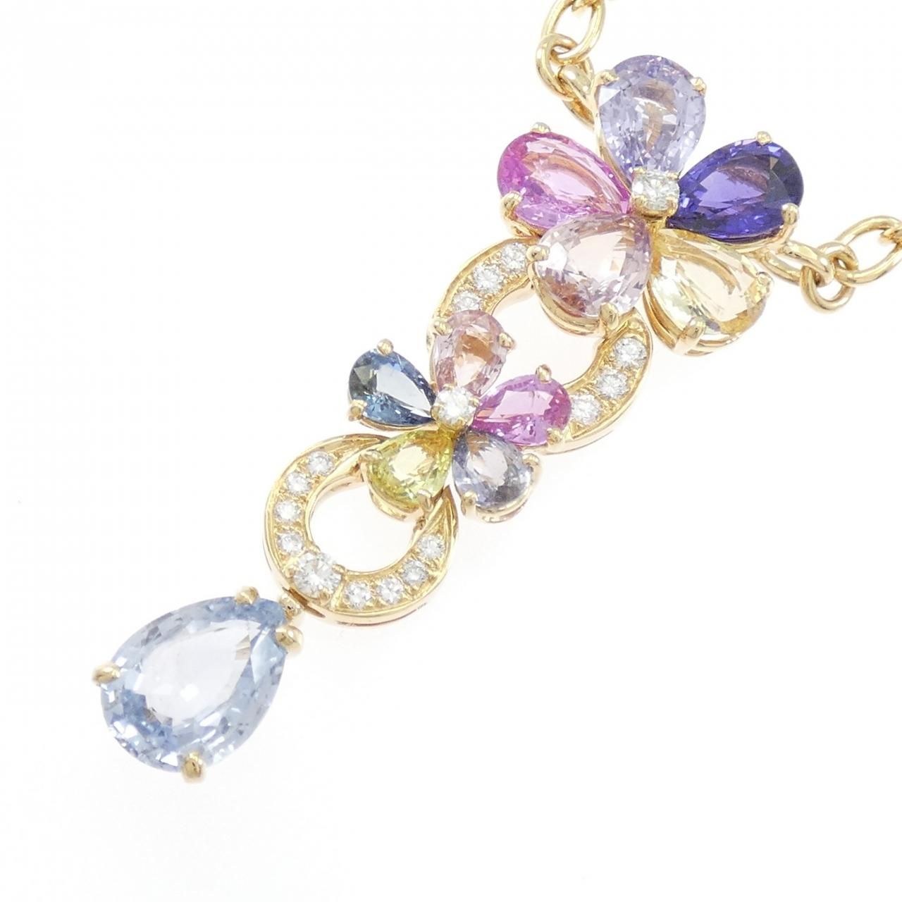 Bvlgari Saffiano Flower Necklace — view 3