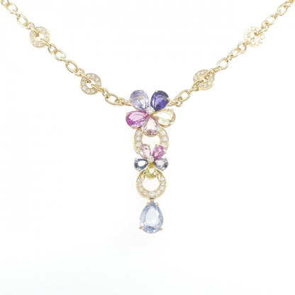 Bvlgari Saffiano Flower Necklace