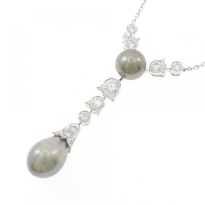 Cartier Drune Black Butterfly Pearl Necklace Ext — view 3