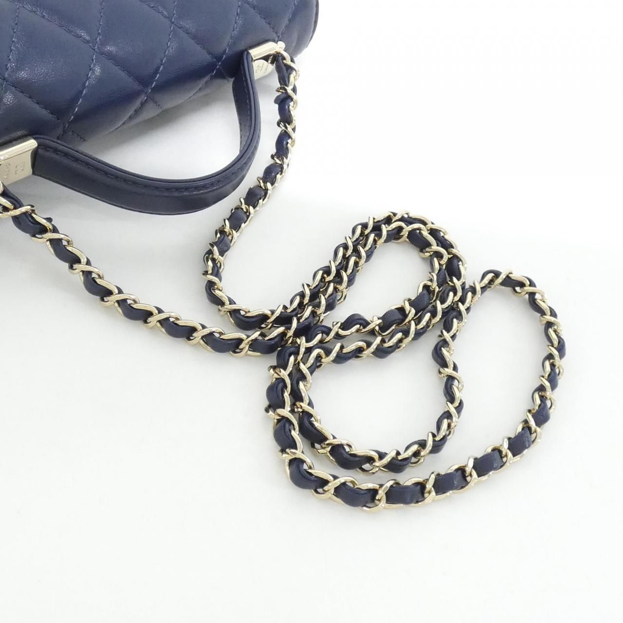 Chanel Bag Handbag Navy — view 5