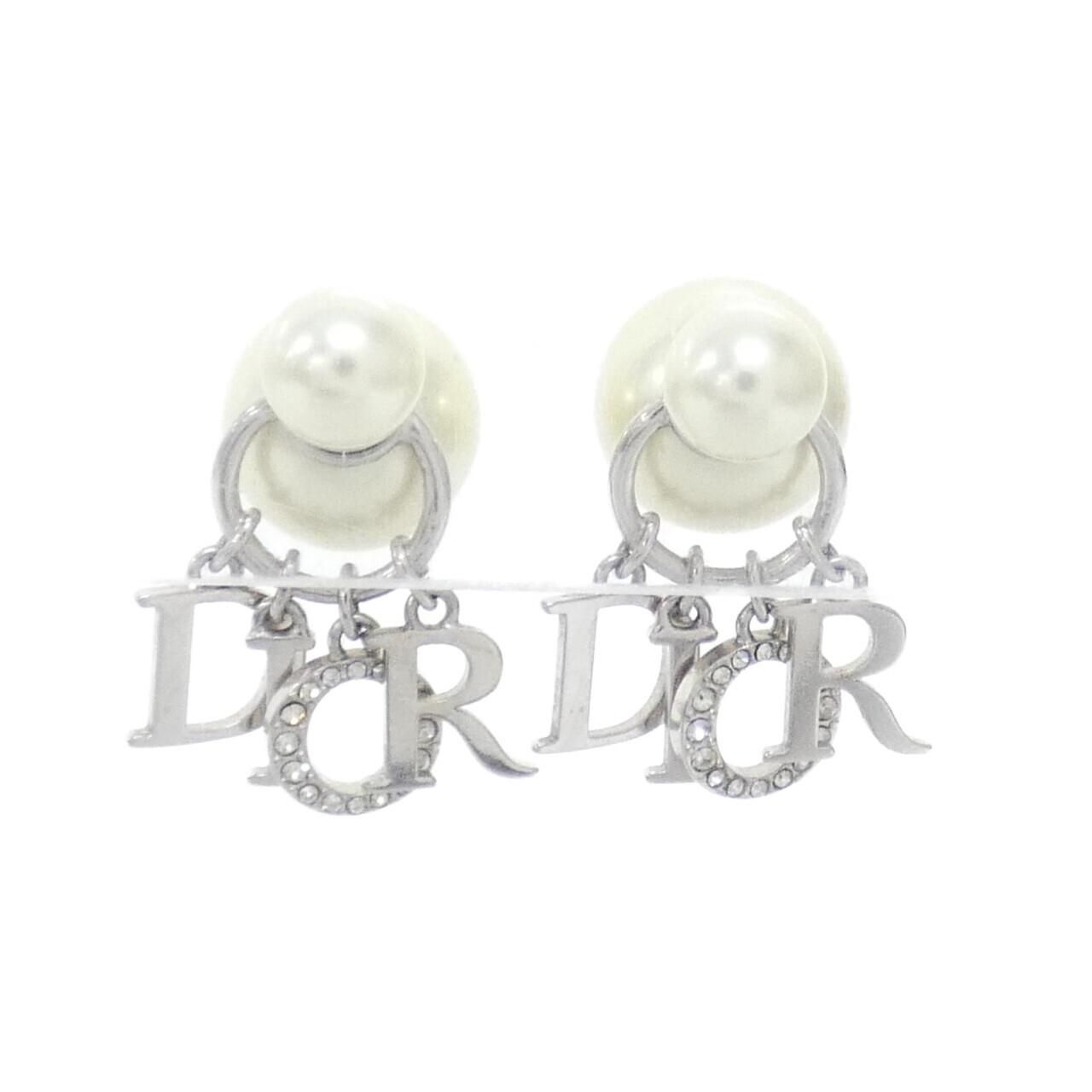 Dior Tribal Earrings Silver