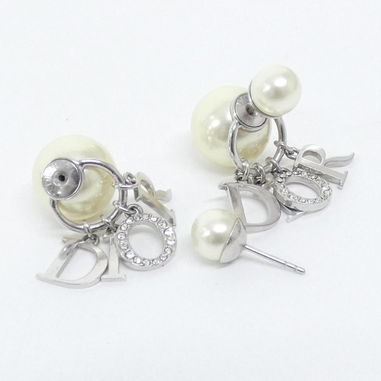 Dior Tribal Earrings Silver — view 4