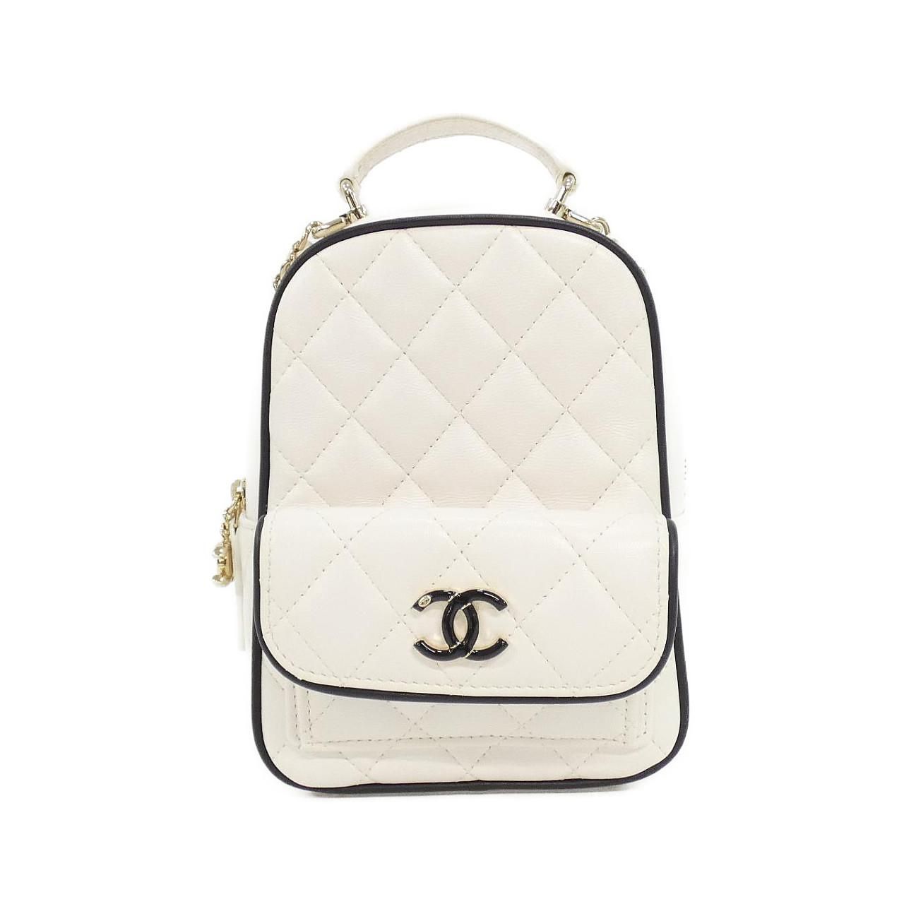 Chanel Backpack Sac White
