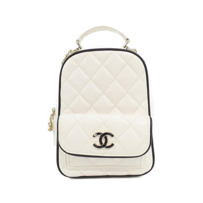 Chanel Backpack Sac White