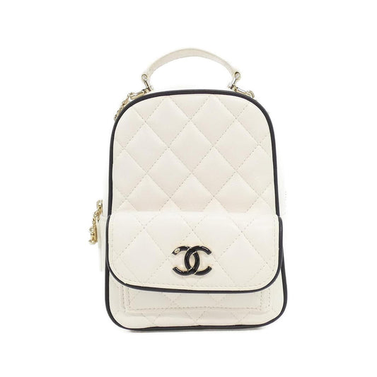 Chanel Backpack Sac White
