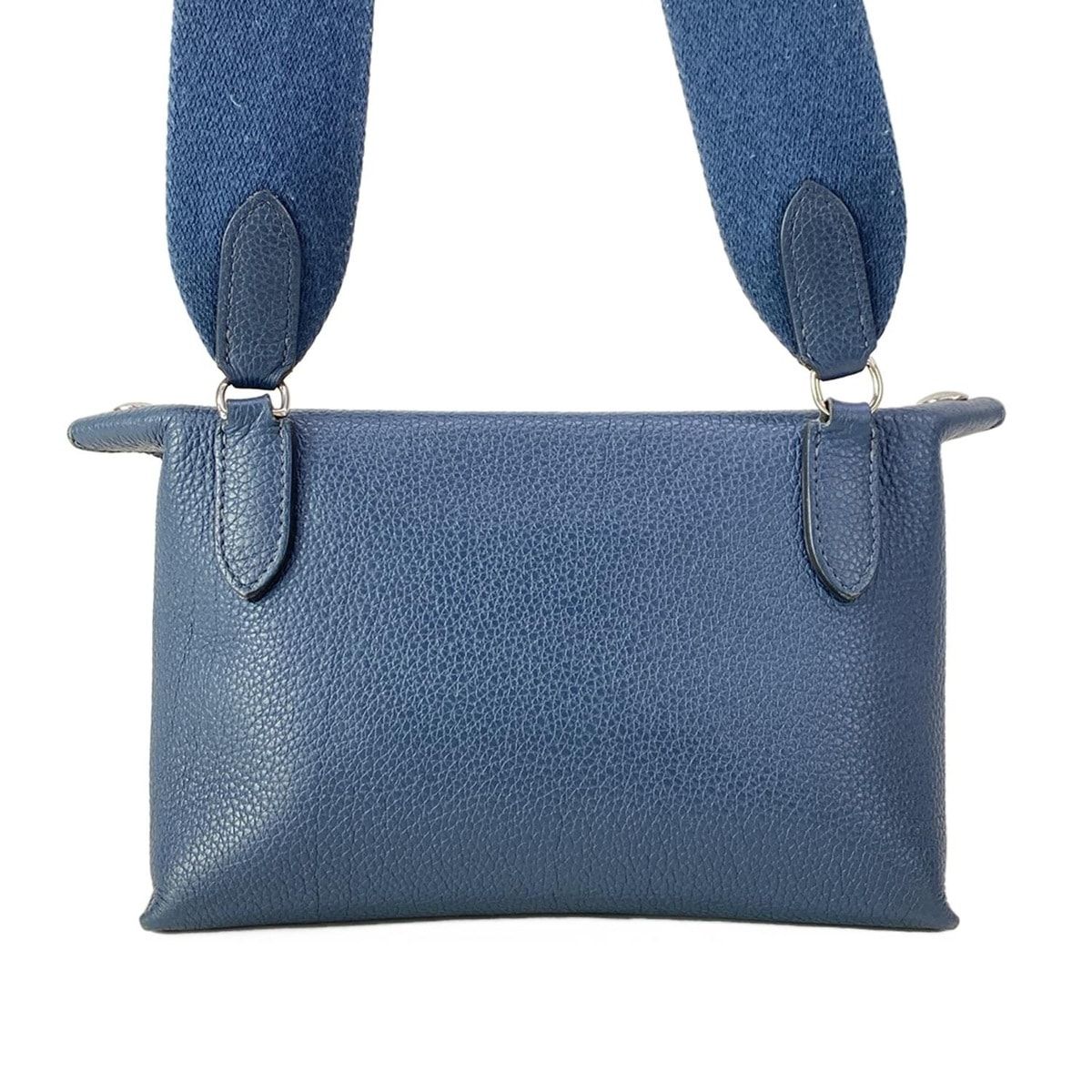 Hermes Shoulder Bag Vidopoche Blue Deplus Silver — view 3