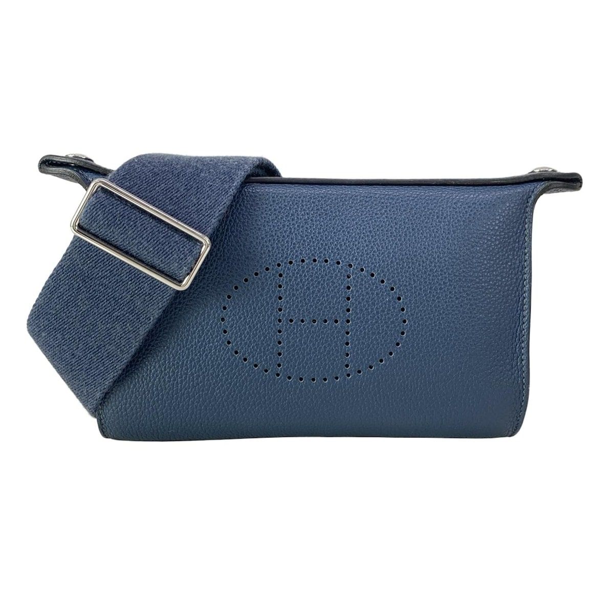 Hermes Shoulder Bag Vidopoche Blue Deplus Silver