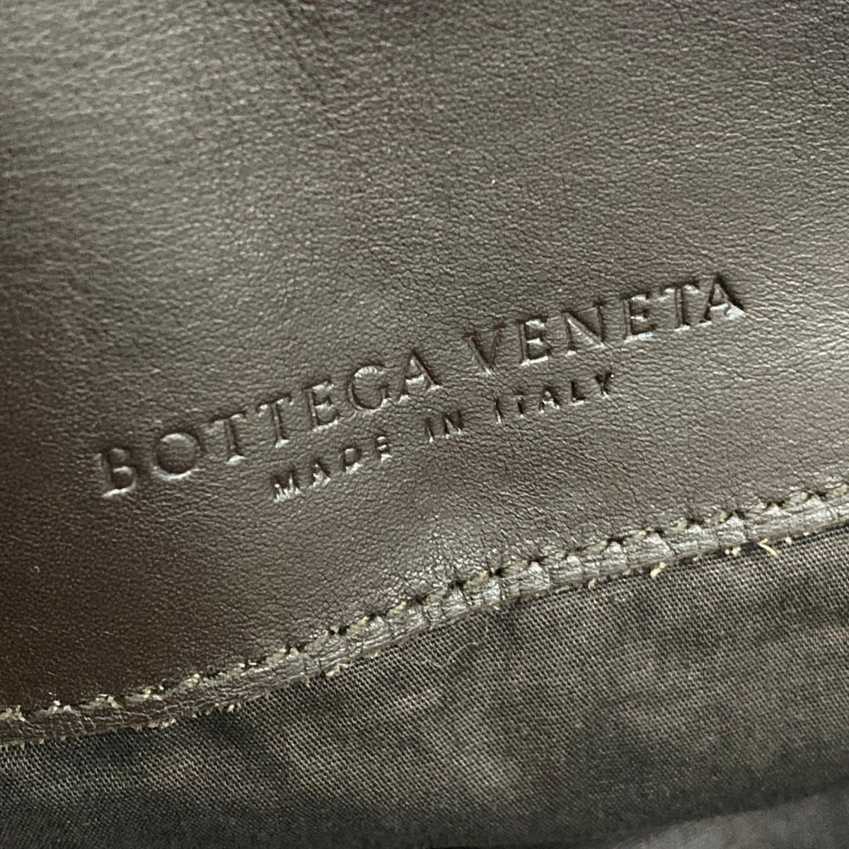 Bottega Veneta Shoulder Bag Intrecciato Dark Brown Leather — view 8