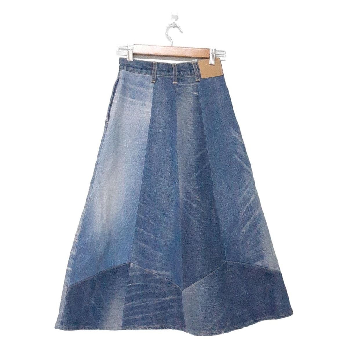 Celine Long Skirt 26 S Blue Denim — view 2