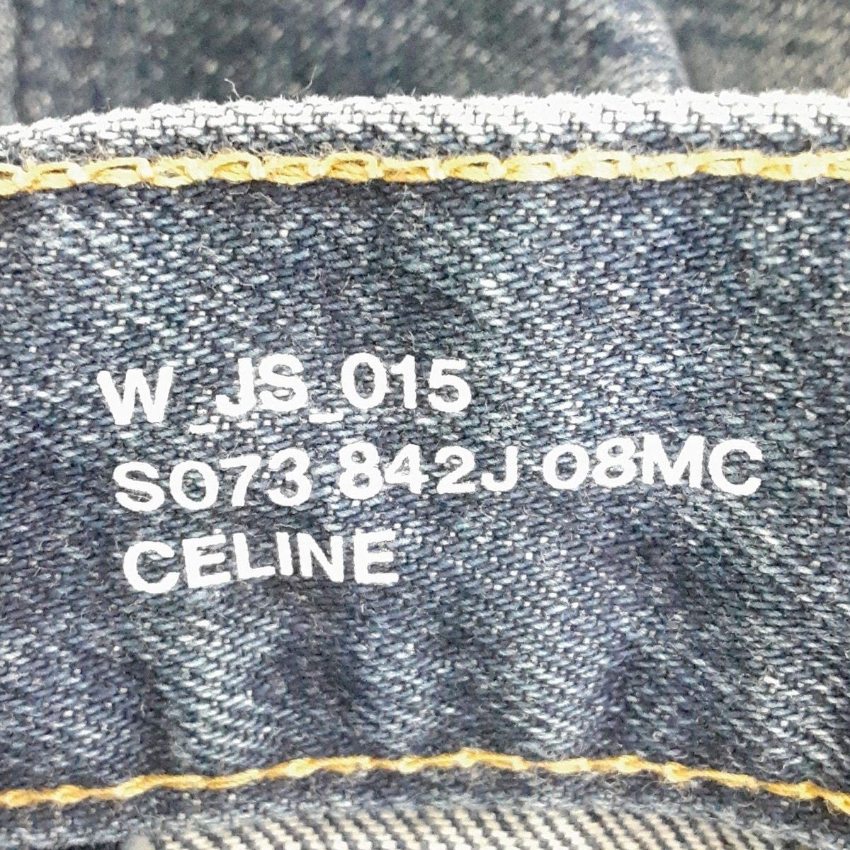 Celine Long Skirt 26 S Blue Denim — view 3