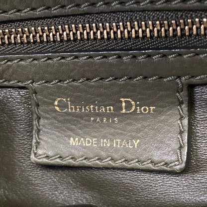Dior Handbag Khaki Beige Leather — view 9