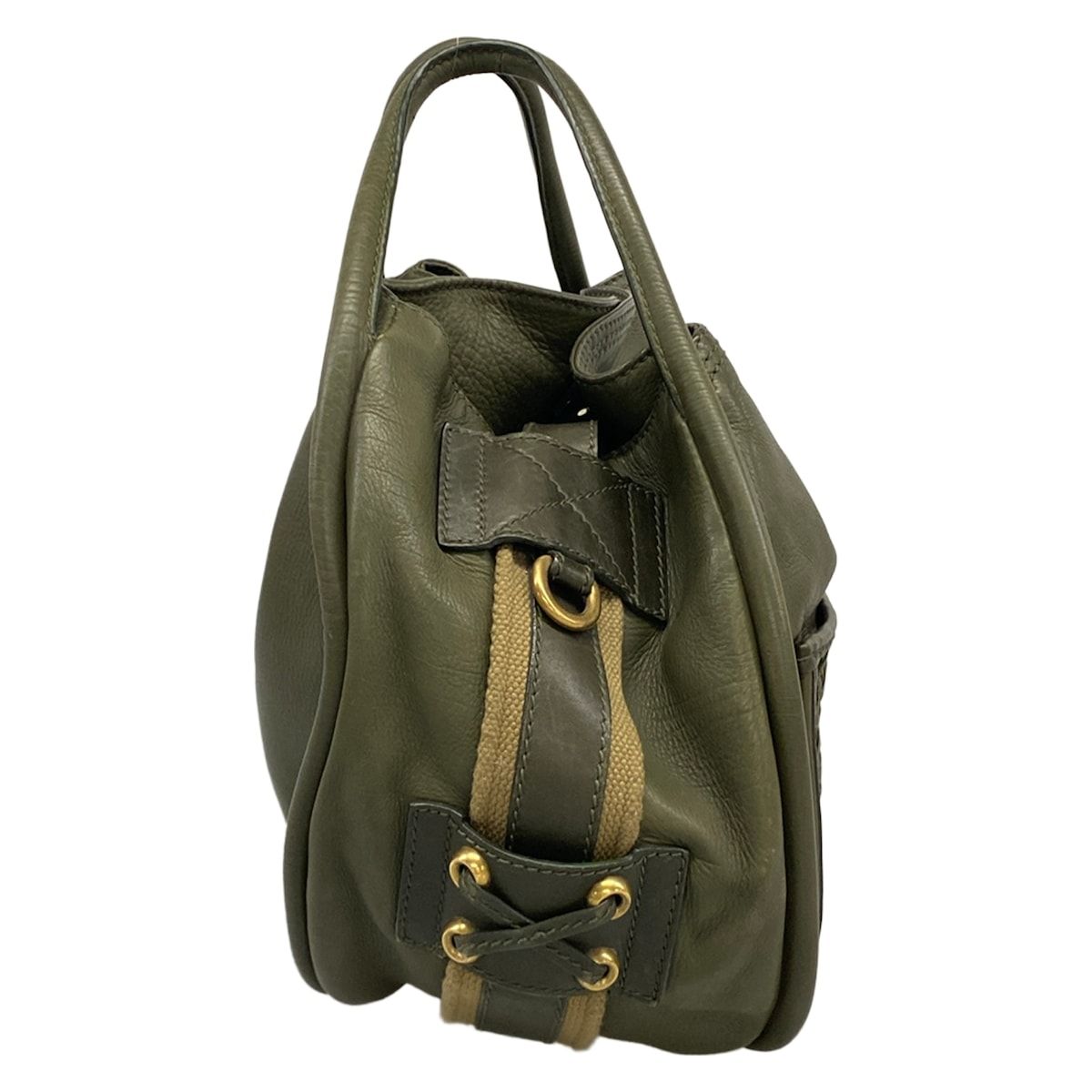 Dior Handbag Khaki Beige Leather — view 2