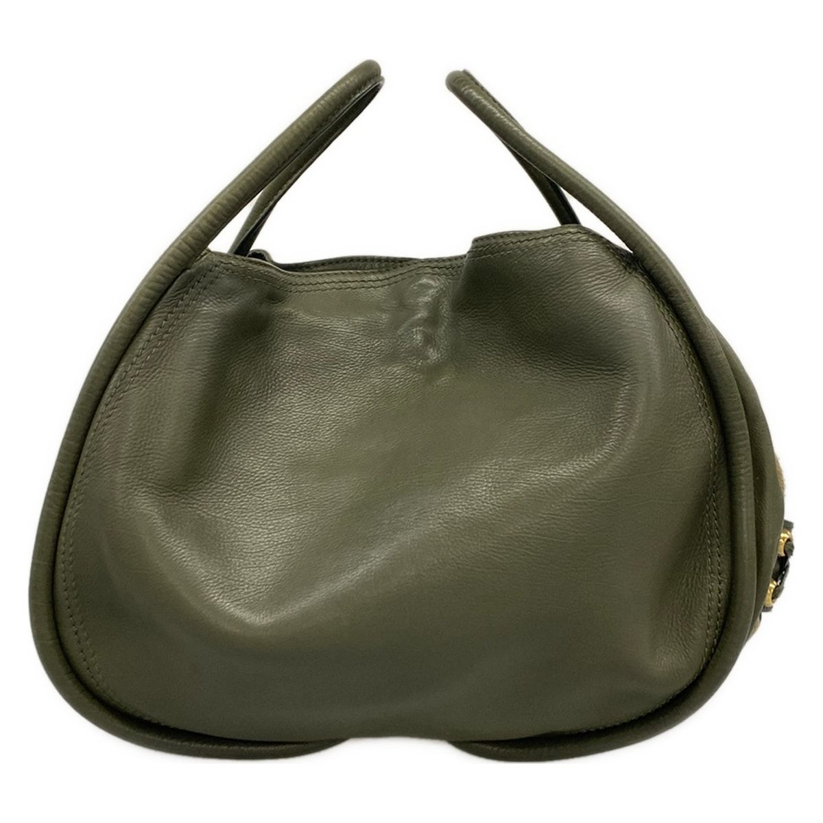 Dior Handbag Khaki Beige Leather — view 3