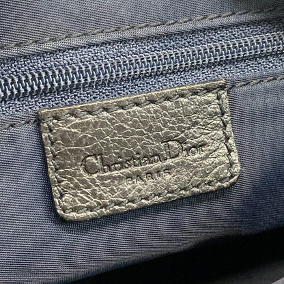Dior Shoulder Bag Flight Trotter Dark Navy Orange Leather — view 8