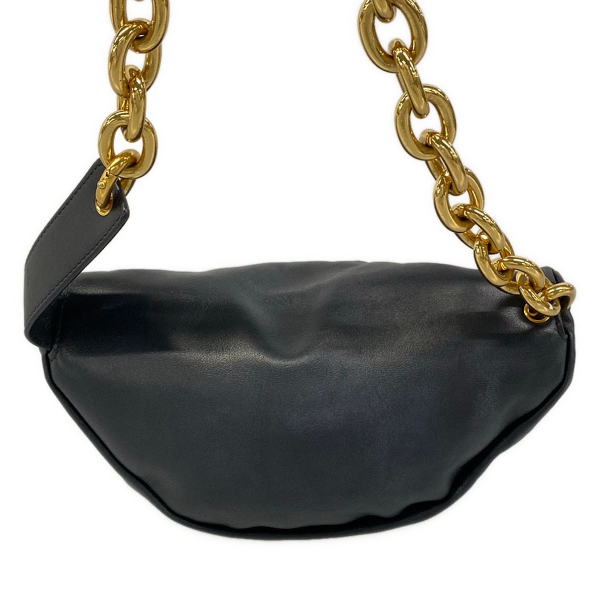 Bottega Veneta Shoulder Bag the Chain Pouch Black Leather — view 3