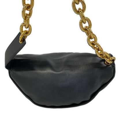 Bottega Veneta Shoulder Bag the Chain Pouch Black Leather — view 3
