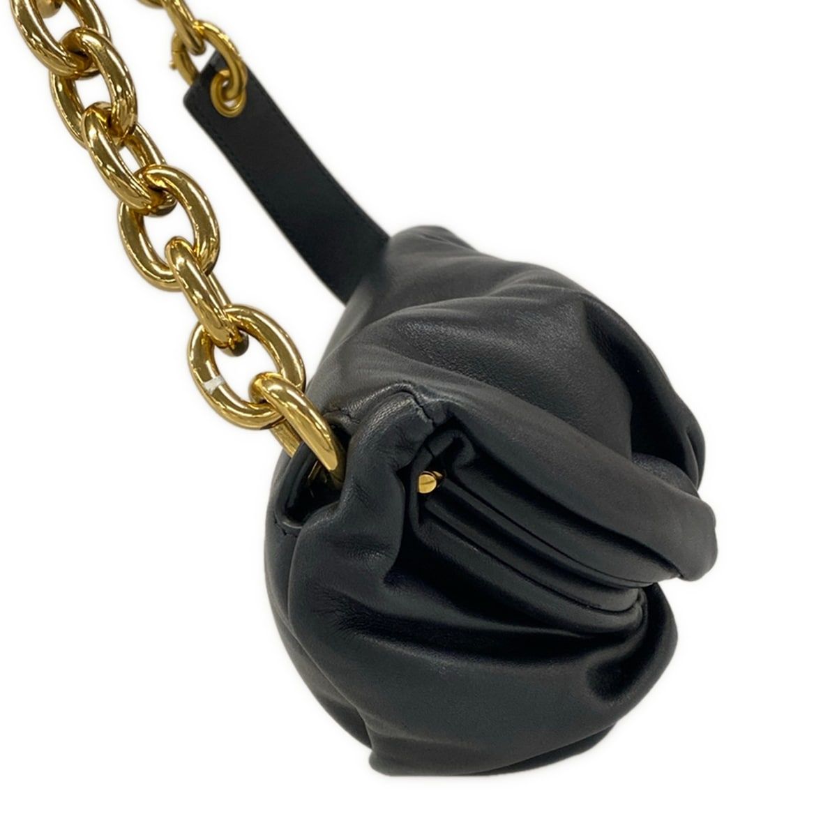 Bottega Veneta Shoulder Bag the Chain Pouch Black Leather — view 2