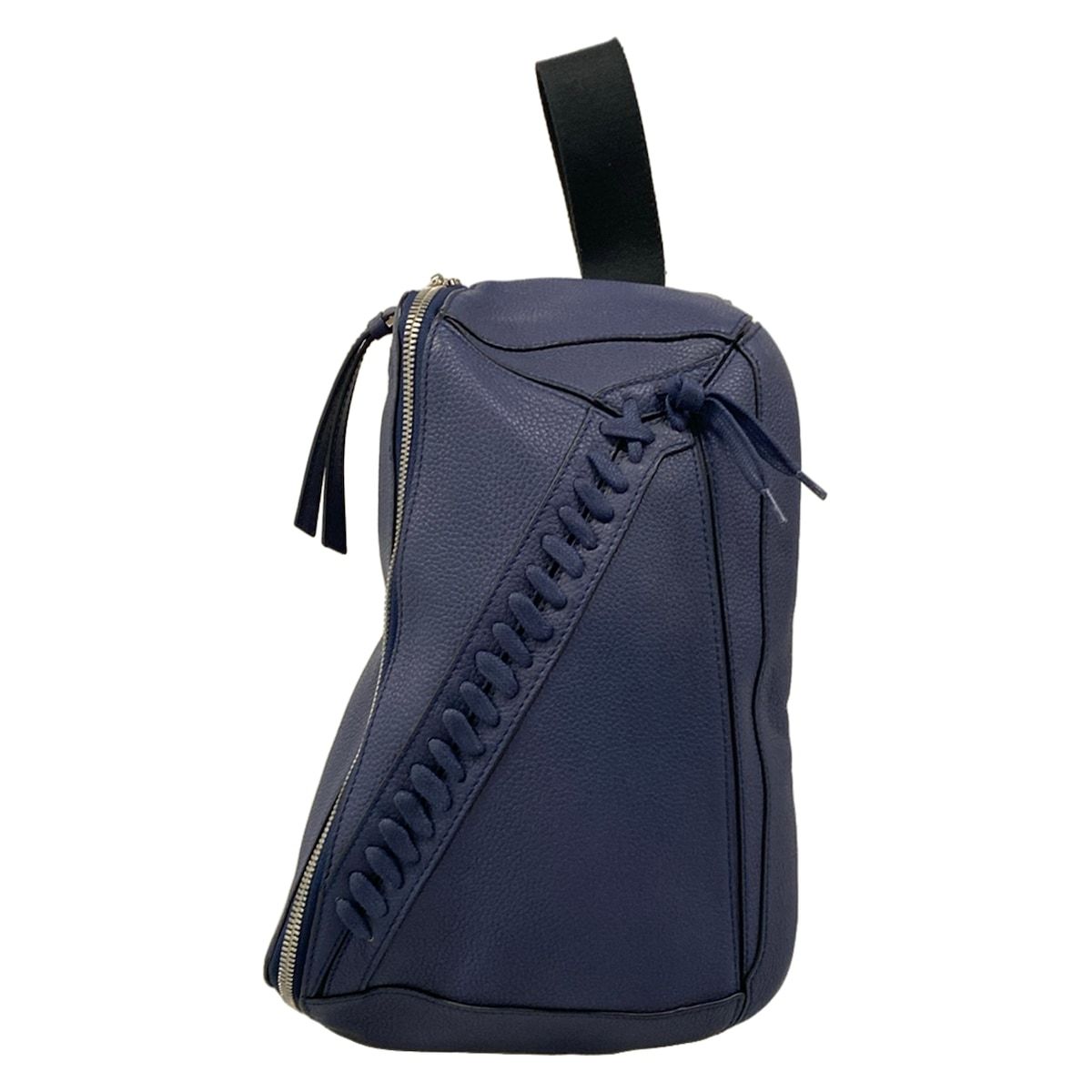 Loewe Shoulder Bag Puzzle Sling Navy Leather