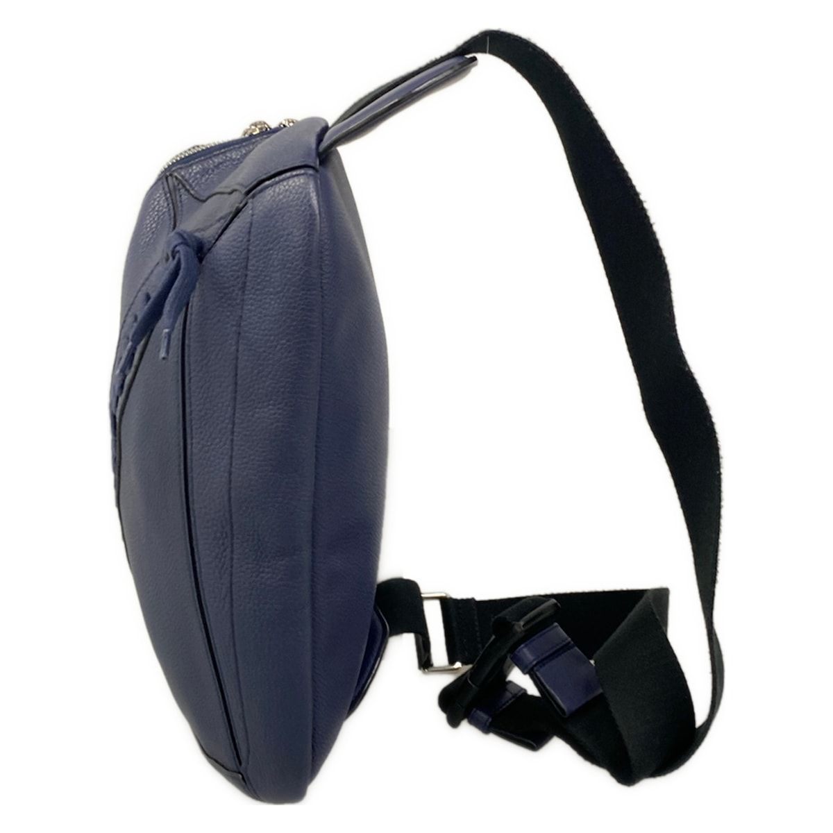 Loewe Shoulder Bag Puzzle Sling Navy Leather — view 4