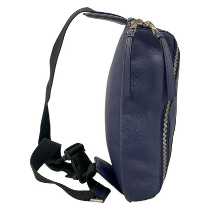 Loewe Shoulder Bag Puzzle Sling Navy Leather — view 2