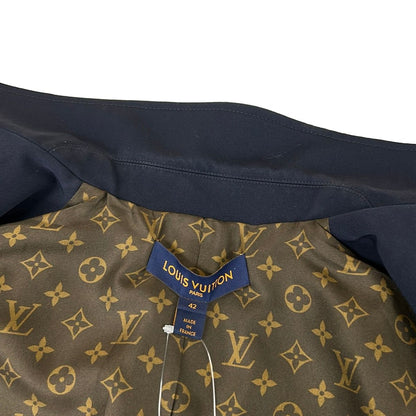Louis Vuitton Jacket 42 L Dj4 Navy Lining Monogram Pattern Patch Long Sleeve — view 8