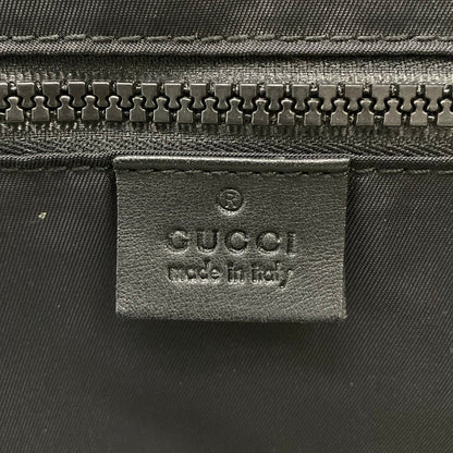 Gucci Travel Bag GG Supreme Black Dark Gray Leather — view 9