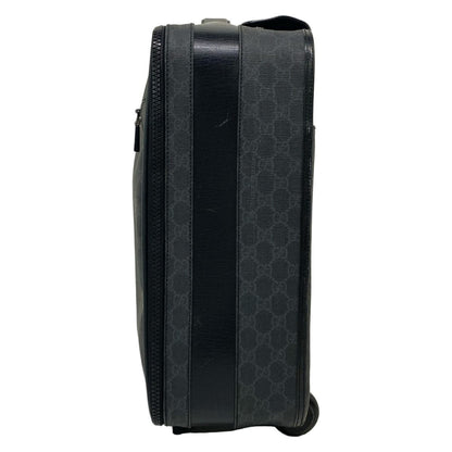 Gucci Travel Bag GG Supreme Black Dark Gray Leather — view 4