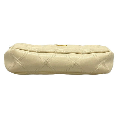 Saint Laurent Paris Shoulder Bag Beige Chain Quilted Leather — view 5