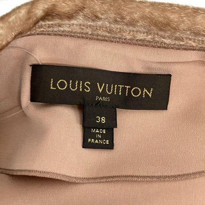 Louis Vuitton Jacket 38 M Pink Brown Long Sleeve Calf Hair Double Autumn Winter — view 3