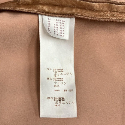 Louis Vuitton Jacket 38 M Pink Brown Long Sleeve Calf Hair Double Autumn Winter — view 4